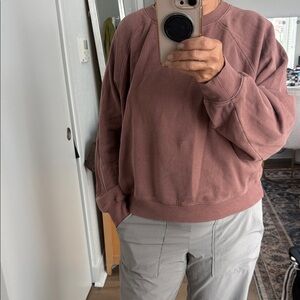 Soft Brownish-Rose Crewneck Sweatshirt